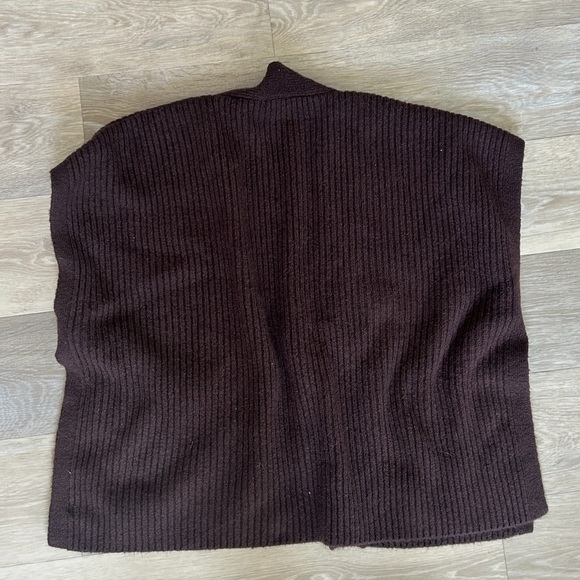 LOFT brown knit wrap vest – size XS/S - Picture 6 of 6